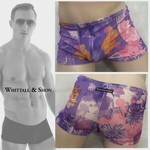 Whittall & Shon Bike-Gym-Swim Shorts 28-34" stretch waist Nylon / spandex